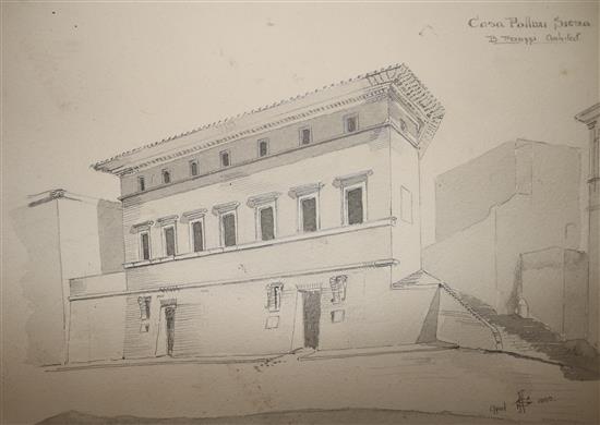A group of Italian architectural drawings
